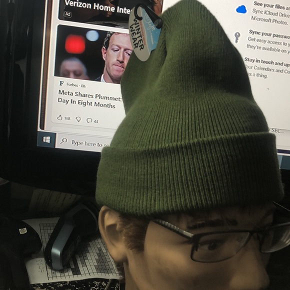 24/7 Life Plain Beanie Unisex Wind Resistant Winter Beanies Hats Size One(New) - Picture 6 of 11